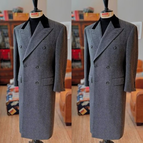Cappotto lungo uomo spina - , di